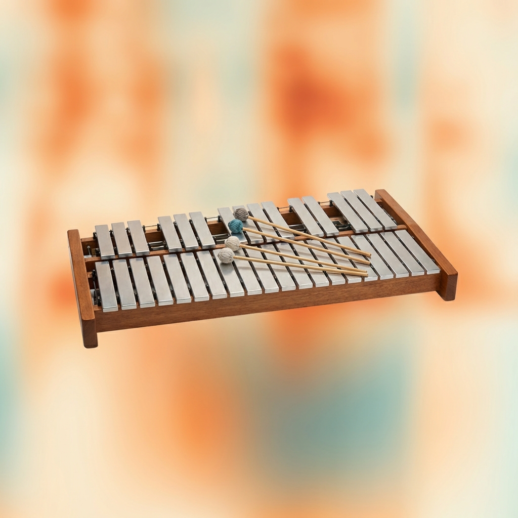Mallet Percussion on warm minimal gradient background